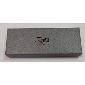Quill Pen and Pencil Set Unisex OS Black Excellent Matte Gold Trim USA Made Box